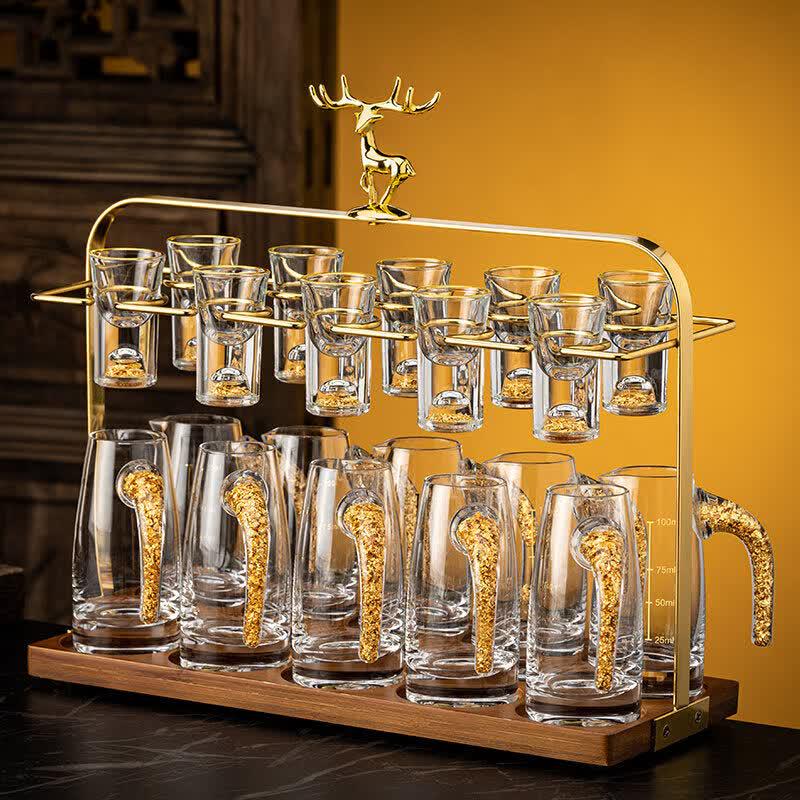 Light Luxury Chinese Crystal Baijiu Glass Set