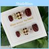 Chic Chessboard Pattern Nail Stickers Trendy And Flawless Suitable For Women