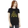 Star Wars Womens/Ladies May The Force Be With You Cotton Boyfriend T-Shirt