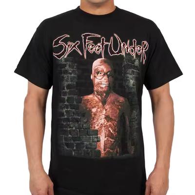 Six Feet Under Murder In The Basement Band T-Shirt 100% Cotton Graphic Tee Men Women Summer Streetwear Top