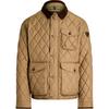 Polo Solid Quilted Pointed Collar Long Sleeve Jacket Men Jackets Brown MNPOOTW16021417-200
