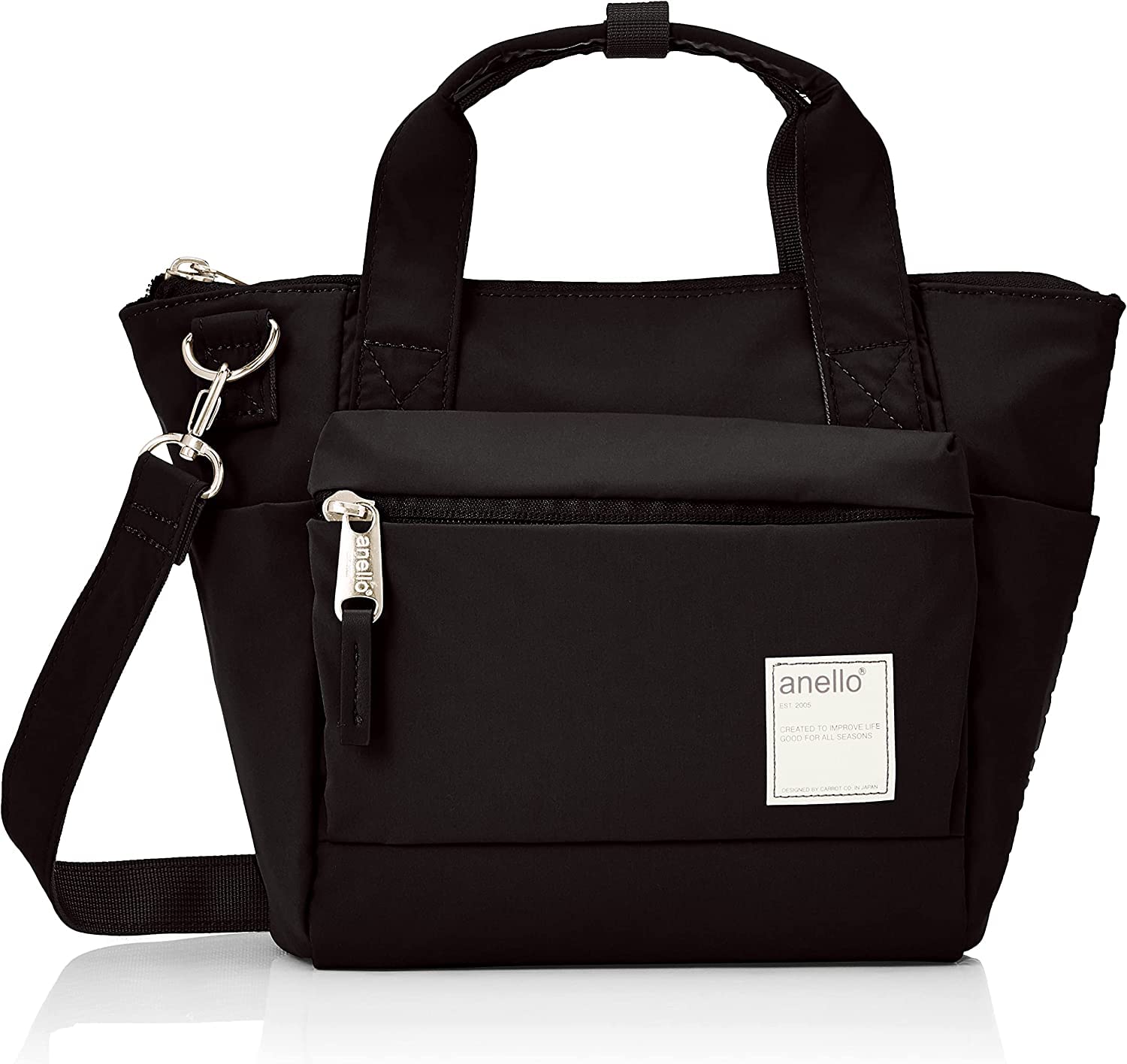 

2WAY Tote Bag A5 Water CIRCLE ATR0291Z Black [Anello] Repellent/Multi-storage