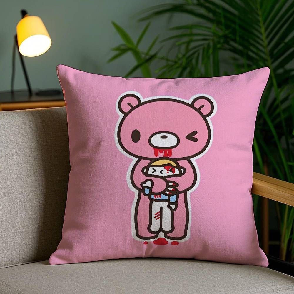 Cartoon G-GloomyS Bear Pillow Case Home Dorm Chair Back Short Plush Double-sided Printing Office Nap Time Cushion Cover