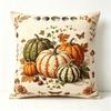 Vintage Halloween Pumpkin One-Side Print Short Plush Cover 4545 cm for Couch and Bedroom