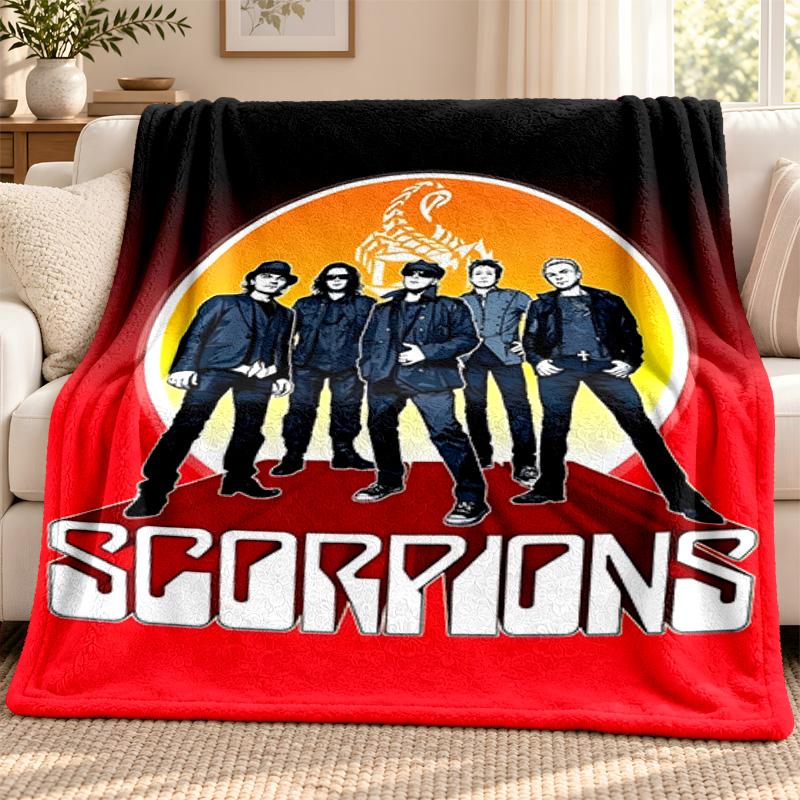 Scorpions blanket Flannel Blanket Soft Cozy Plush Throw for Sofa Bed Lightweight Home Decoration Outdoor camping