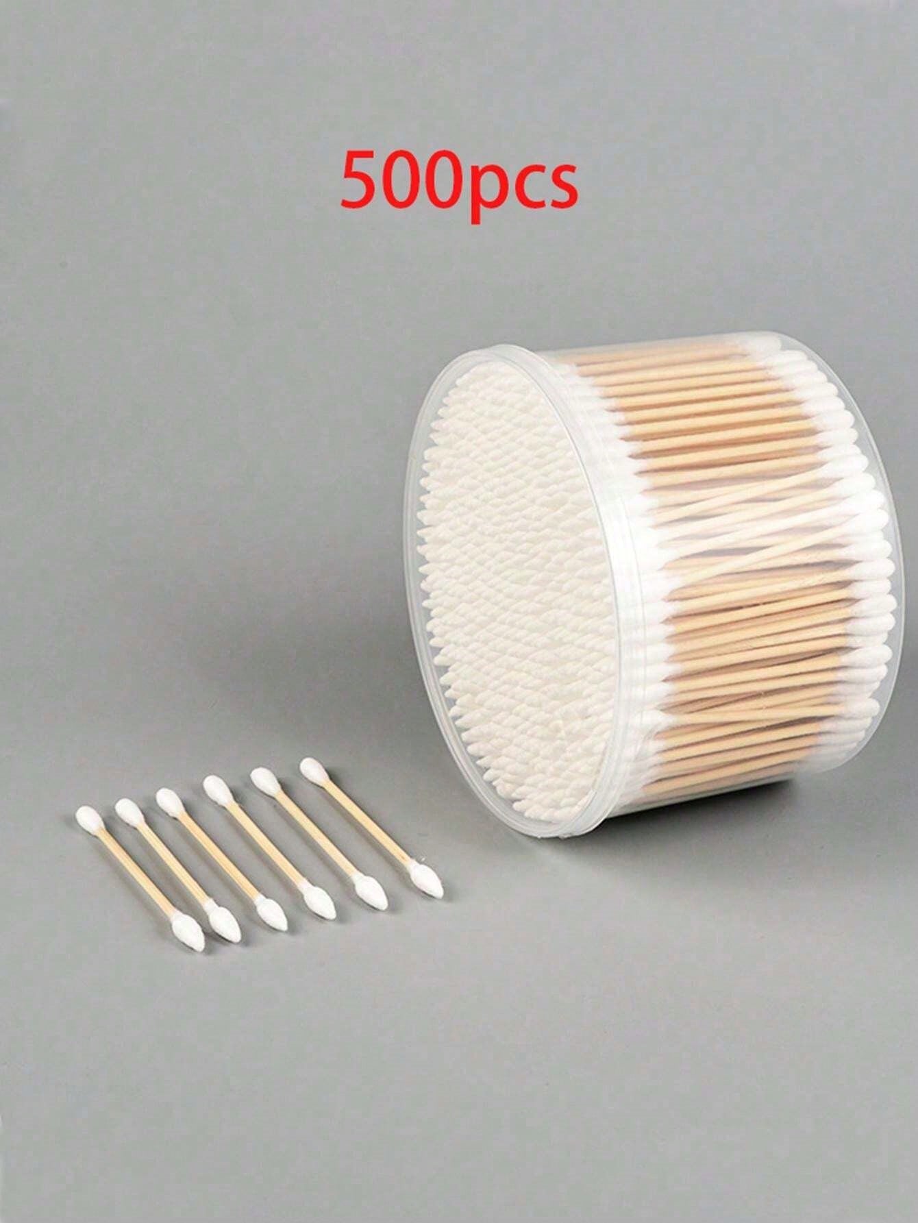 Boxed Double-Headed Cotton Swabs, Cotton Buds, Household Makeup Remover Swabs, Ear Cleaning Wooden Buds