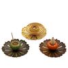 Japanese Glass Lotus Incense Holder: Dual-Use Aromatherapy & Backflow Burner