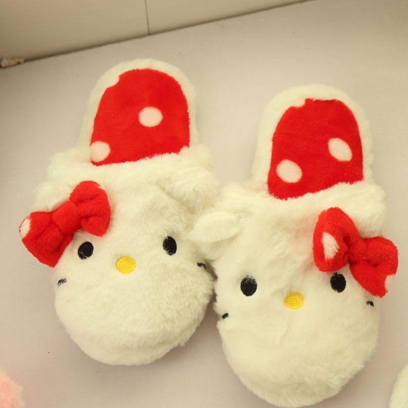 THEBEASTPIE Cinnamoroll and Kuromi Fluffy Room Shoes for Fall and Indoor and Bathroom Quiet and Cute Character Stylish Gift Slippers, Winter, Use,
