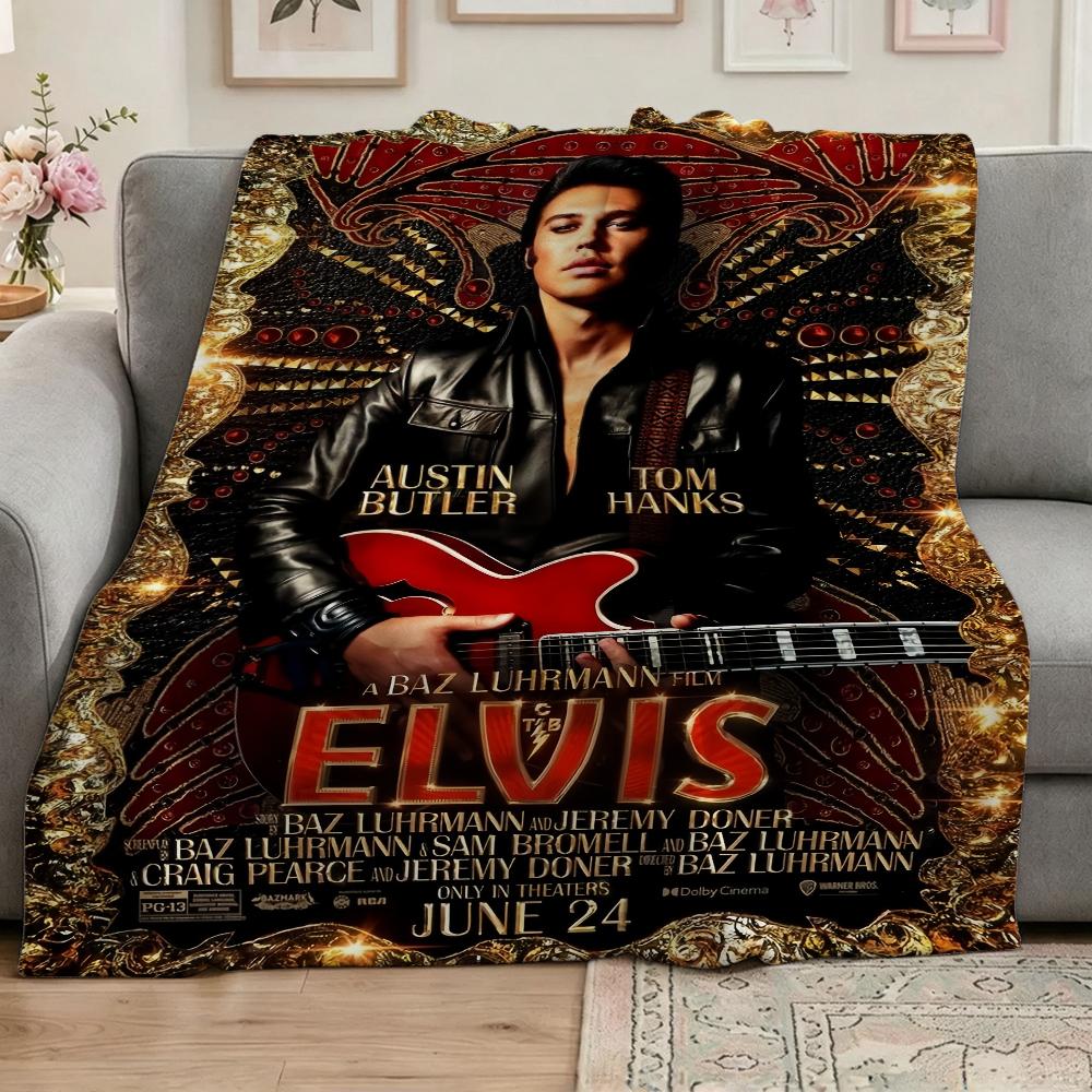 Gothic Vampire Nobleman Intricate Dark Patterns Flannel Blanket Allseason Fleece Blanket For Living Room Bedroom Gaming Room Home Decor