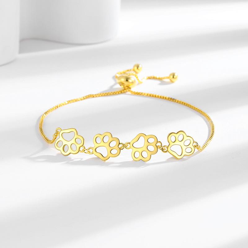 2026 Cat Claw Bracelet Women, Stylish and Simple  Claw Print Retractable Adjustment Bracelet Jewelry