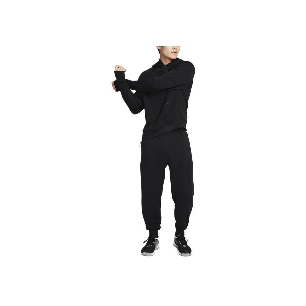 Nike Therma-Fit Adv A.P.S. Solid Color Hooded Casual Long Sleeve Sweatshirt Men Sweatshirt Black FB6848-010