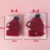 Winter Knit Wool Ear-Hole Hat & Warm Scarf Set for Pets - Cat, Dog, Rabbit Headwear for Christmas & New Year