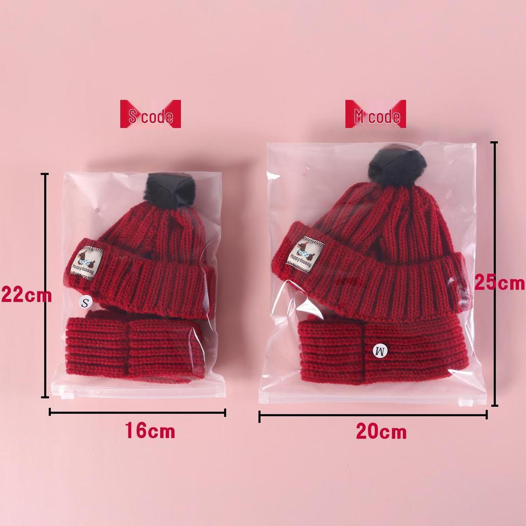 Winter Knit Wool Ear-Hole Hat & Warm Scarf Set for Pets - Cat, Dog, Rabbit Headwear for Christmas & New Year
