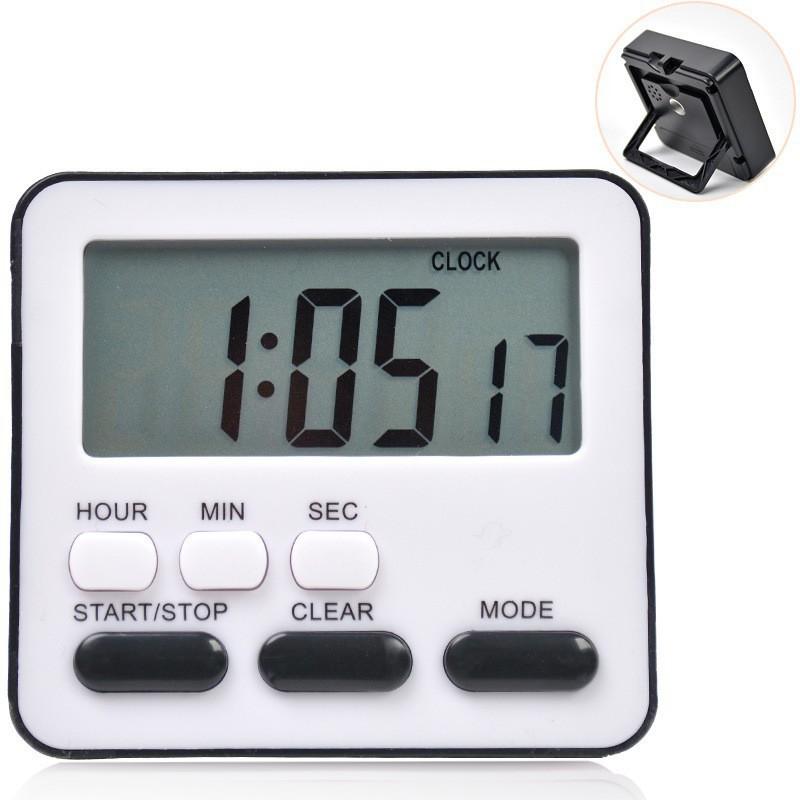 Multifunction Silent Timer With Magnetic Mount For Students And Kitchen Use