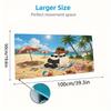 We Bare Bears Color Mouse Pad Large Gaming Table Cushion Non-slip Laptop Tablet Big Mousepad XXL Mat Mini PC Playmat With Lock Edge
