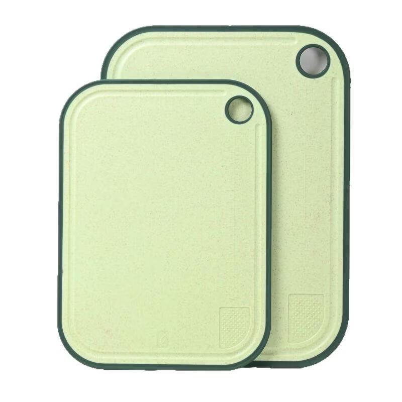 Zhishi Double-Sided Wheat Straw Cutting Board Set