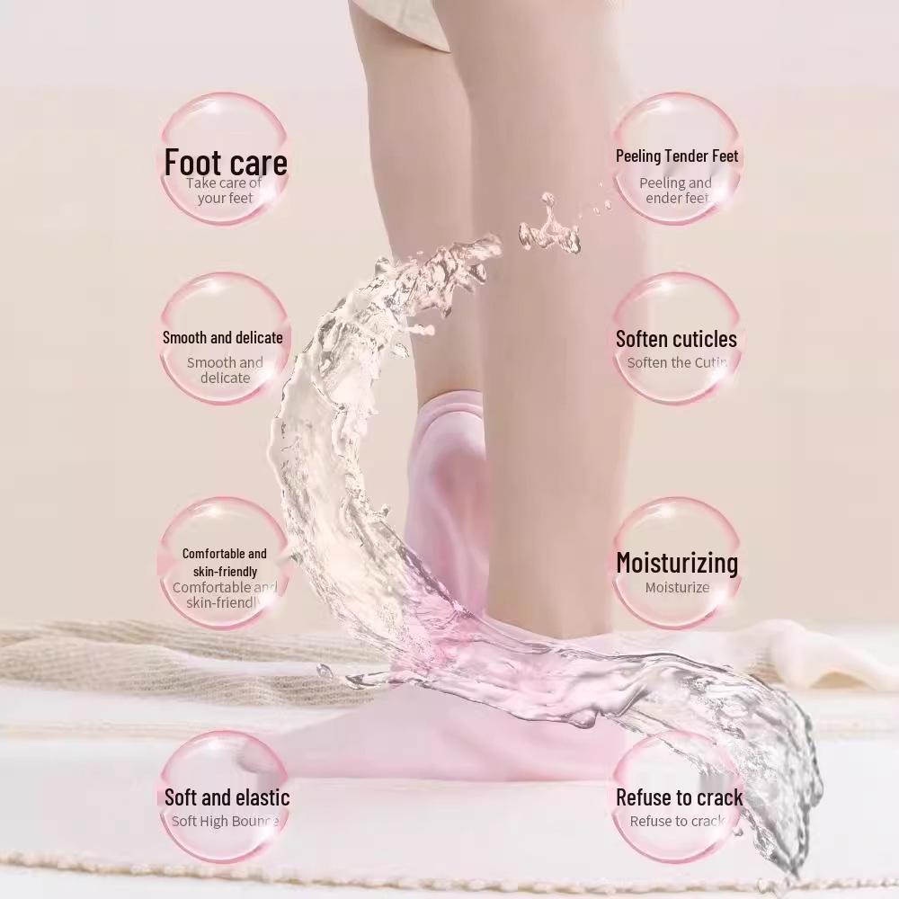 New Arrival: Silicone Heel Protector Foot Masks - Anti-Crack, Soft, and Effective
