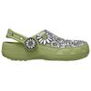 Crocs Klasyczne Lekkie Klapki Ogrodowe z Stokrotkami Damskie Klapki Zielone 213231-3DD