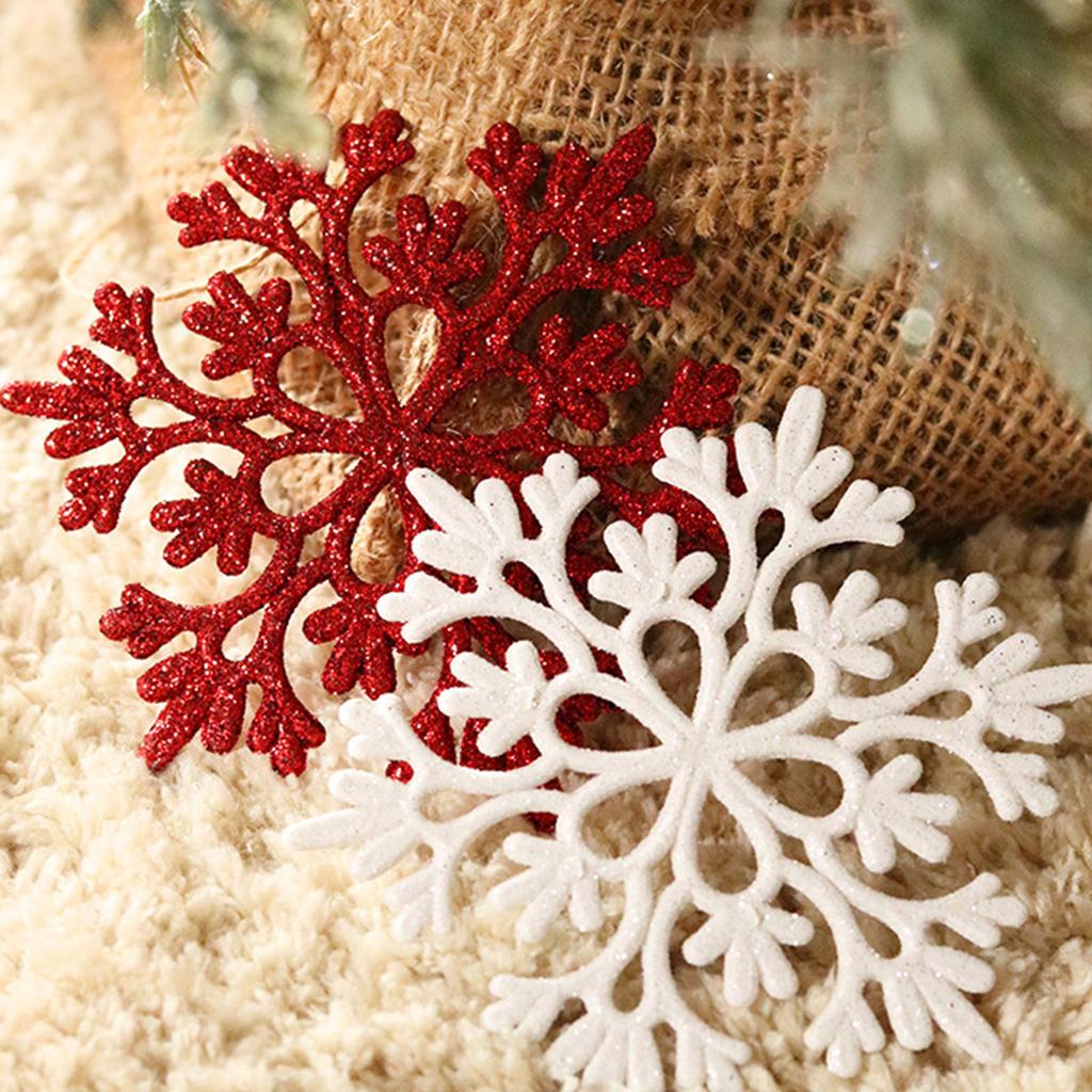 Transparent AcrylicSnowflake Flakes- Snowflake String Shop Window Decorations Christmas Ornaments Pendant