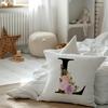 Initial Pillow Covers 18x18 - Monogram L Pillow Cover, Initial Letter Throw Pillow Cover, Monogram Pillow Case L, Monogrammed Gifts for Women, L