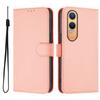 Magnetic Leather Wallet Flip Case with Strap for OnePlus Nord CE 2 3 4 Lite N10 N20 N30 SE N200 5G Solid Color Cover