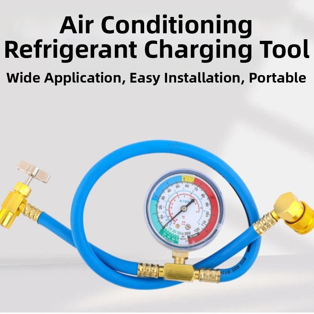 AC Maintenance AC Recharge Hose Quick Connector Pressure Gauge Hose