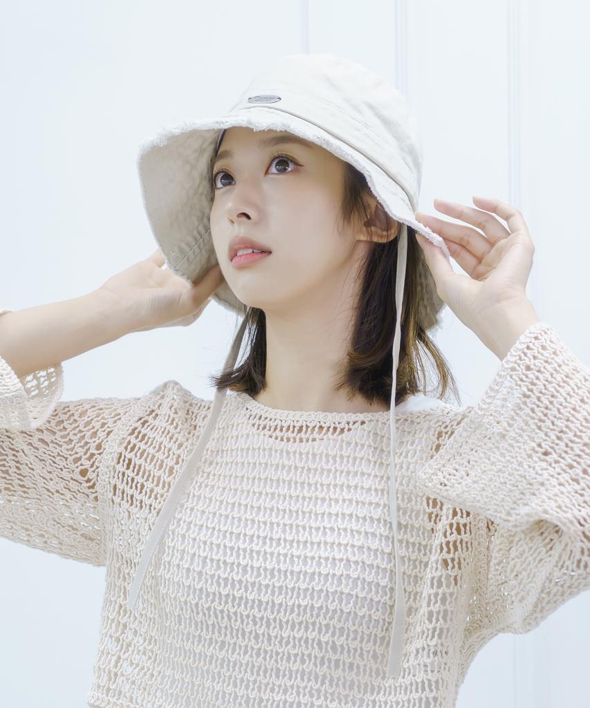 Sodamon Mimin Swood Fringe Bucket Hat 4 Colors