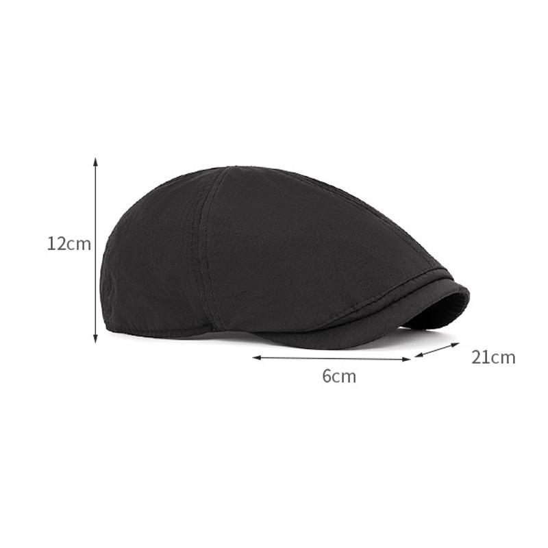 Summer Quick-Drying Cap Men Newsboy Cap Women Thin Breathable Waterproof Forward Cap Beret British Newsboy Cap