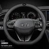 Hyundai Leather Steering Wheel Cover for Tucson, IX35, Sonata, Santa Fe, Elantra, Reina, Veloster