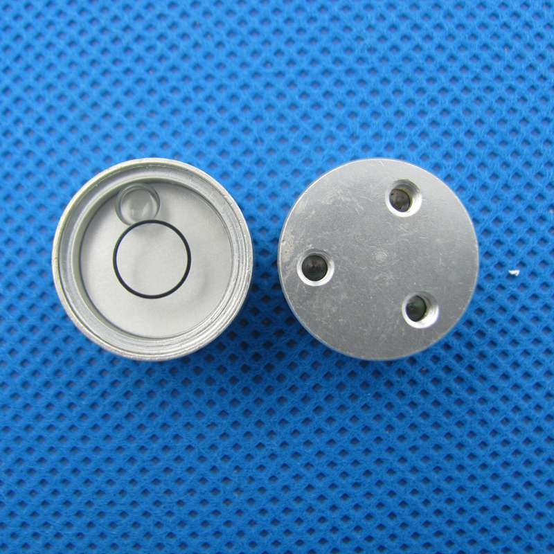 Center Pole Level Bubble 19*11mm Mini Spirit Level Round Metal Horizontal Bead for GPS RTK SOUTH SANDING
