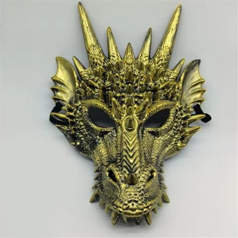 Dragon Mask For Kids Adults Festival Party, Halloween Dragon Cosplay Mask Dragon's Head Mask Halloween Dragon Costume