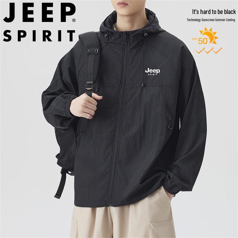 JEEP SPIRIT Men s Sun Protection Hooded Jacket S