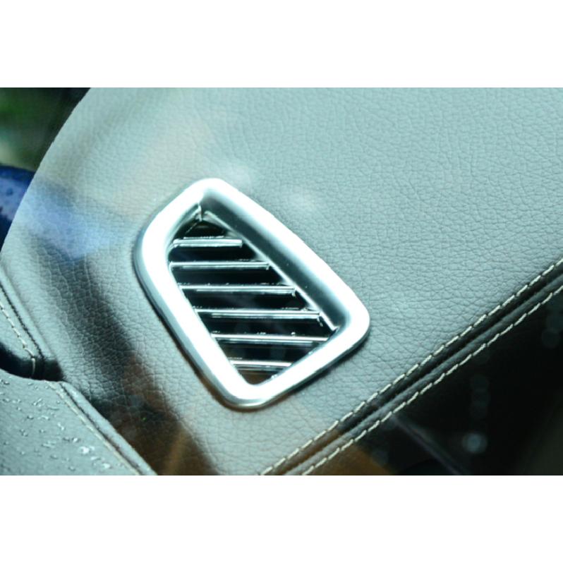 For Mercedes-Benz GLC 2016- Silver ABS Dashboard Upper Air Outlet Vent Trim