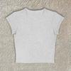Summer new commuter solid color multi-color round neck simple slim-fitting printable T-shirt top women