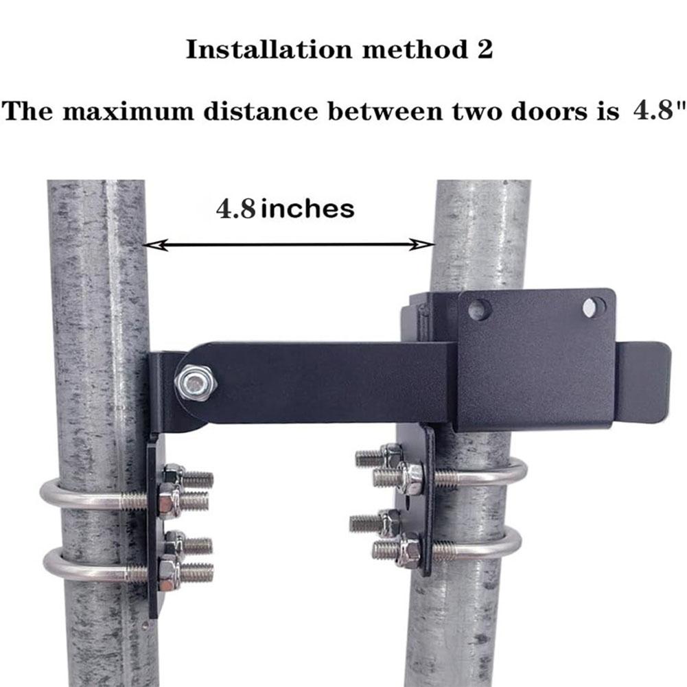 Chain-type Fence Gate Latch Chain Lock For 1.375-inch Door Frames Strong Arm Double Door Latch Lock Home Security Hardware
