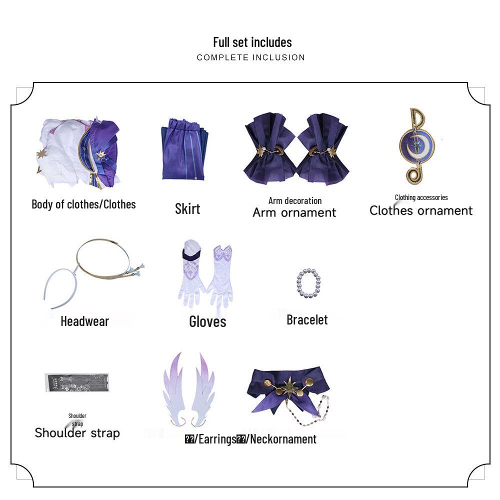 

Костюм косплея Сурок Робин - Аниме Звездная железная дорога Полный комплект для женщин XXXL