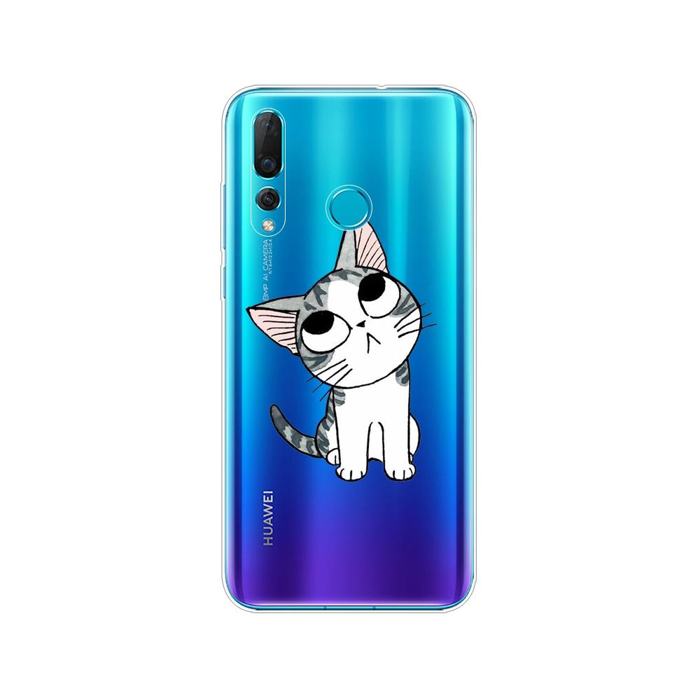 Mobile Silicon Phone Bag Case For Huawei Nova 4 4e Case Soft TPU Back Phone Cover For Nova4 nova4E Cover Protective Back Cover