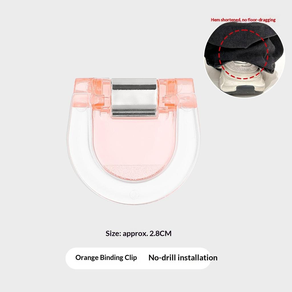 Anti-mopping Artifact for trousers, Invisible non-marking trouser edge buckle, trousers length change short, adjustment buckle fixing clip