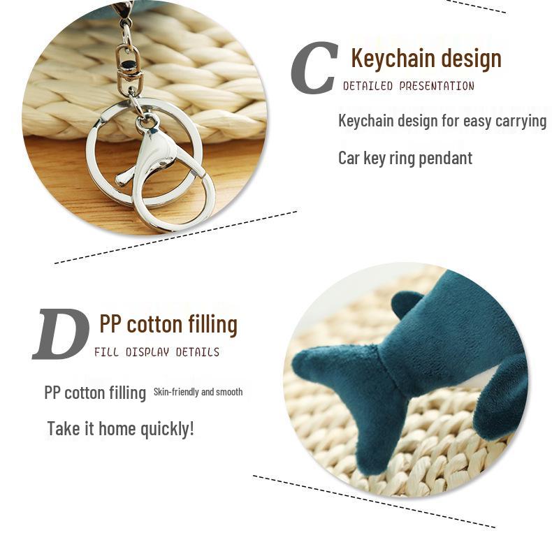 Popular Cute Shark Hug Pillow Plush Toy Pendant