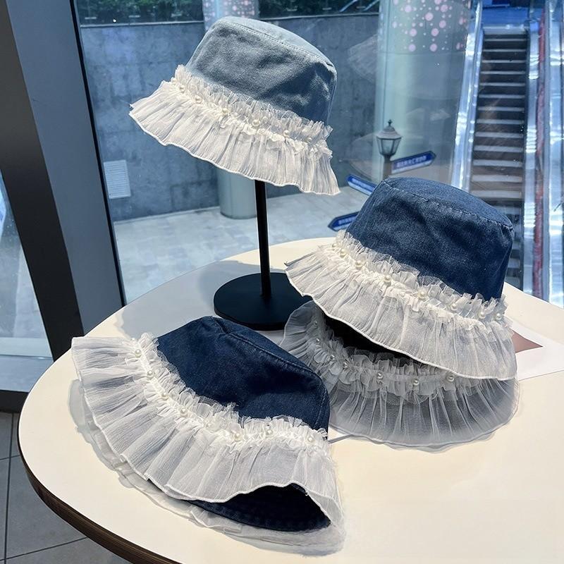 Summer Mesh Fisherman Hat With Wide Brim Sun Protection For Women