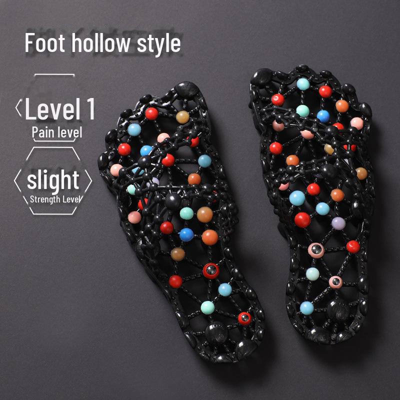 

Летние женские массажные тапочки: Терапия стоп, нескользящий, быстросохнущий, для использования в помещении Fits Foot Size 39-40