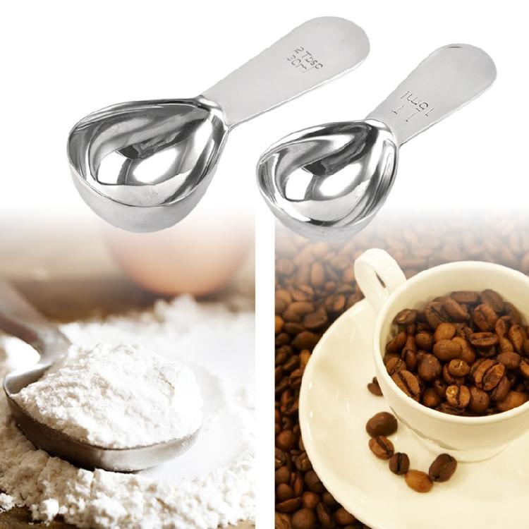 1 Coffee Scoop Stainless Steel 15/30ml Coffee Spoons Tablespoon Measuring Spoons Comfortable  Grip  with Short Hand