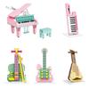 Instrument Model Assembly Toy Bricks Plastic Guitar 286pcs Piano 296pcs Violin 284pcs Keyboard 276pcs Pipa 297pcs