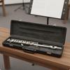 16 Hole Piccolo White Brass Body C ChromeFinished Wind Instrument for Students, Beginners,