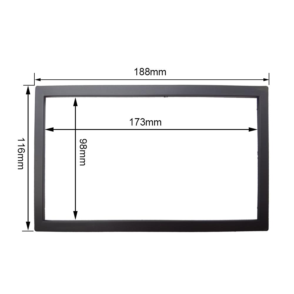 Universal 7 Inch 2Din Stereo Car Audio Frame Auto Radio Android Player Refit Decorative Framework Fascia Installation Accessory