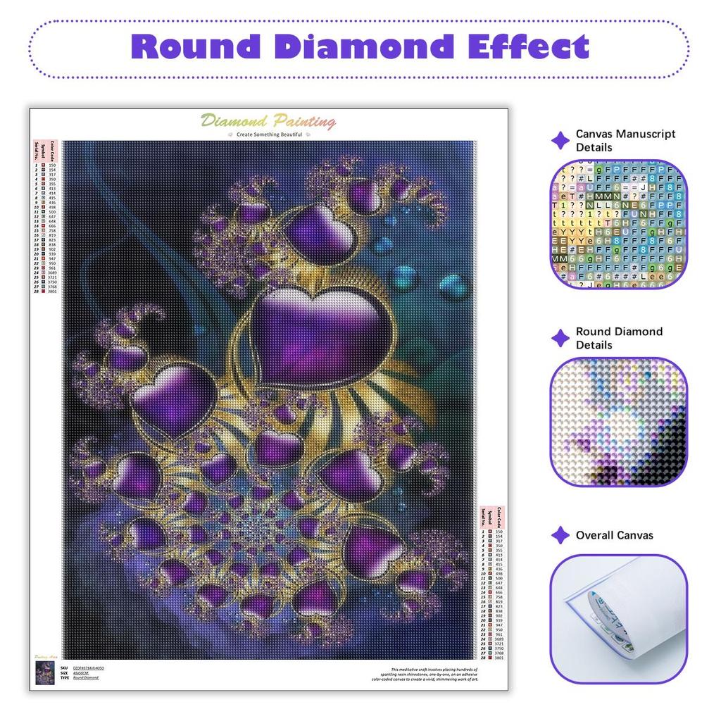 5D bricolage complet rond diamant peinture paysage Kits strass mosaïque fait main cadeau décoration de la maison 30x40 cm/12x16 pouces