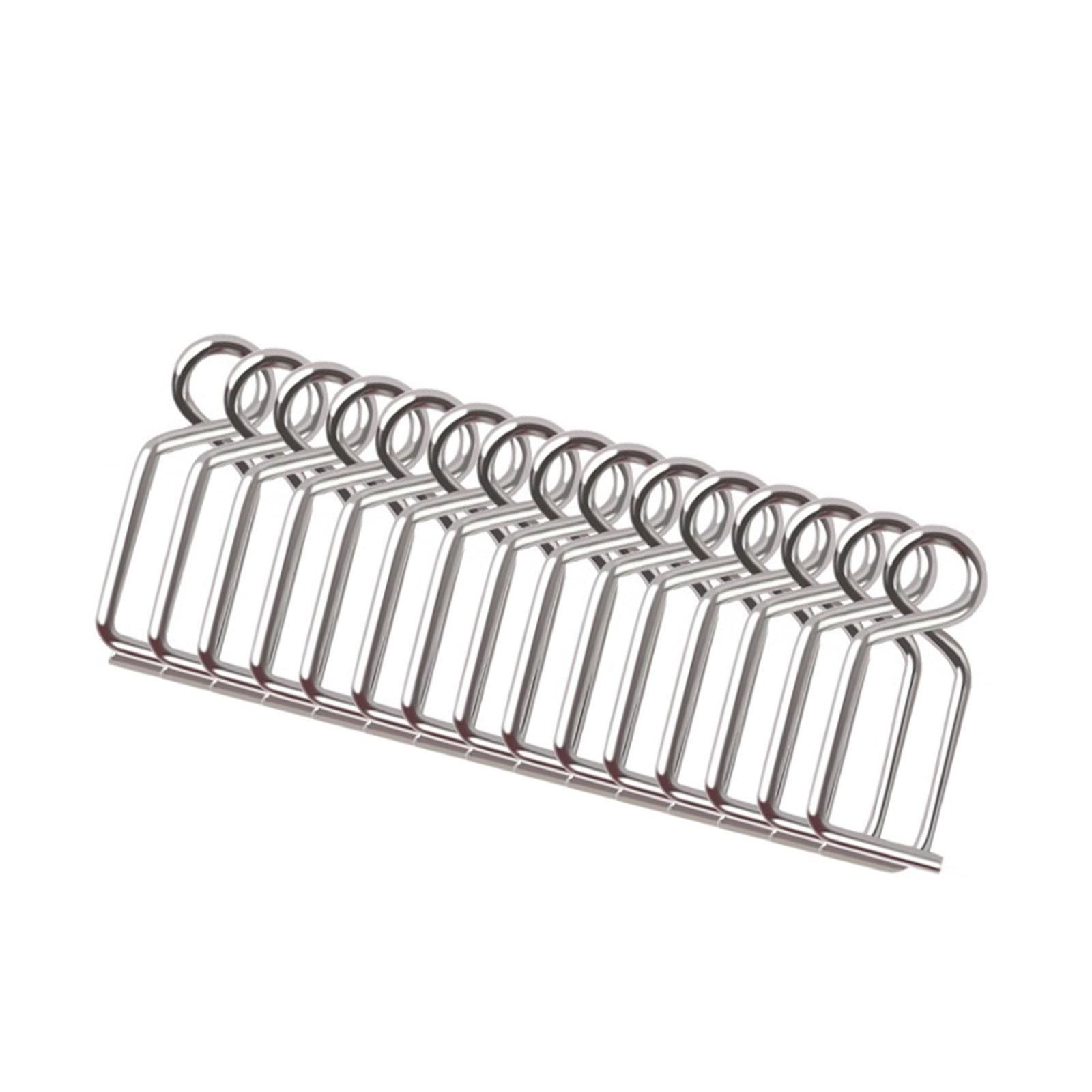 

15Pcs Stainless Steel Fishing Snaps High Strength Fishing Snap Connector Fast Lock Clips Fishing Tool Accessories