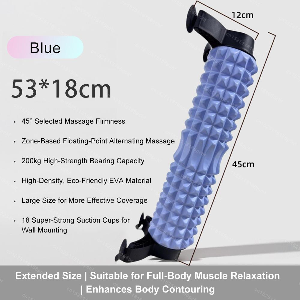 

Yoga Foam Roller Massage Fitness Exercise Massage Roller for Deep Tissue Muscle Whole Body Back Pain Relief Muscle Recovery Legs синий