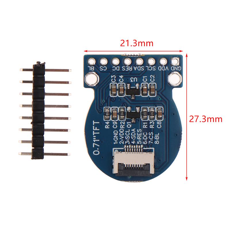 

Дисплей 0.71 Дюйм Tft РК-дисплей Модуль Круглий Rgb 160*160 Драйвер Gc9A01 8-контактний Spi Інтерфейс 160X160 Друкована плата Для Arduino A1