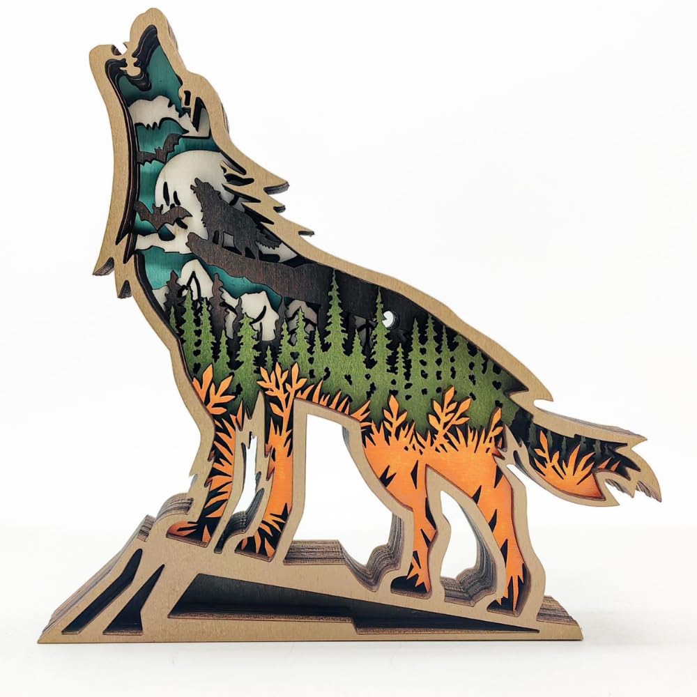 

JUSTVEL Wooden Nordic of Animal Fun Korean Small Present Figurine, Object, Decor, [Warmth Wood], Figurine, Item, Cute, Stylish, Style, Display, Item,